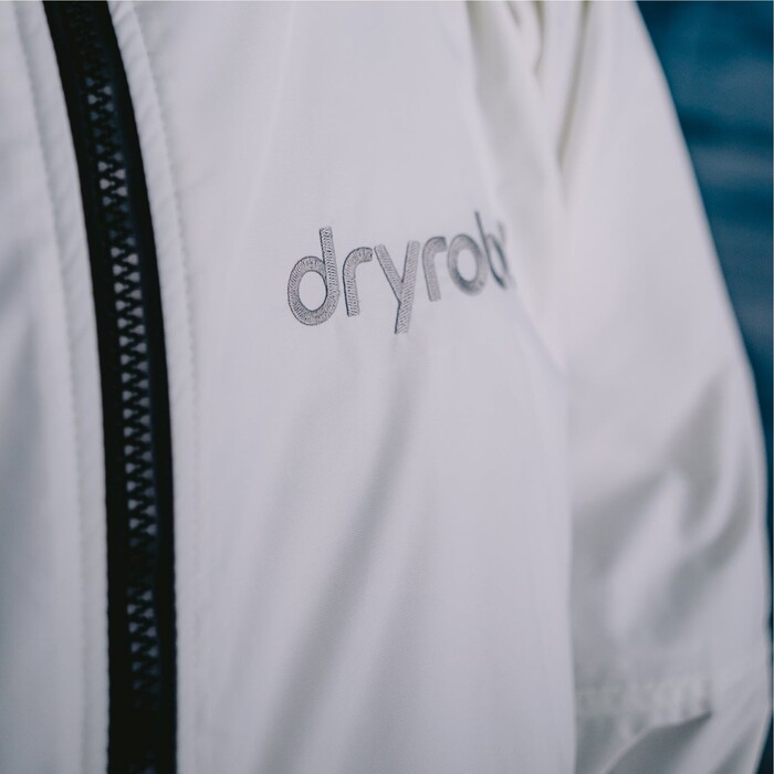 2024 Dryrobe Adulto Advance Cambio De Manga Largo Robe LS-DA-WHT-GRY - White / Grey